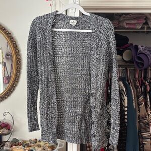 American Eagle Outfitters Black and White Cardigan
